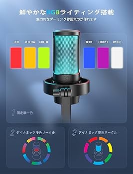 【色:black】FIFINE ゲーミング マイク USB PC マイク ストリ Amazon.co.jp: FIFINE ゲーミング マイク USB PC マイク